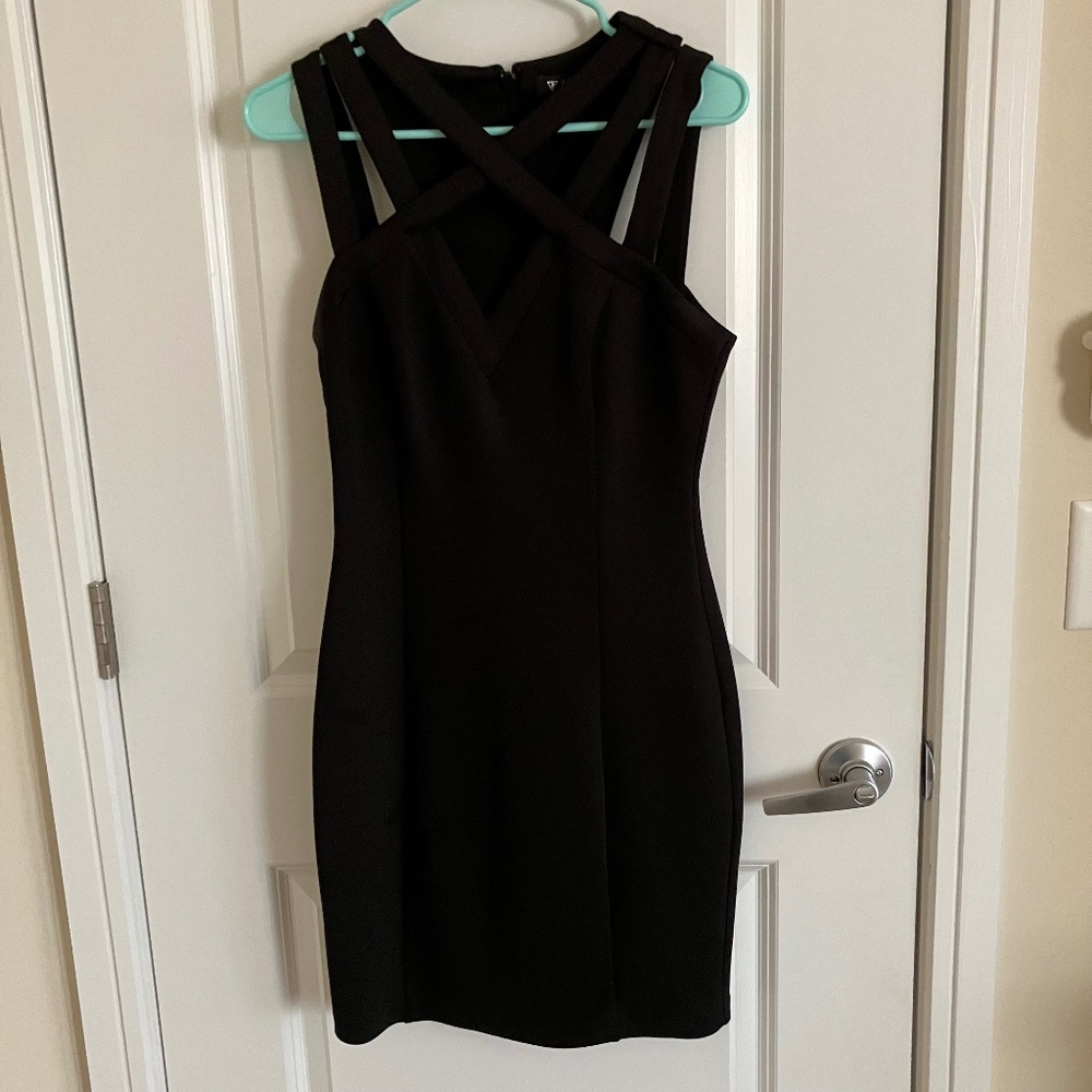 Black Cocktail Party Dress by Guess